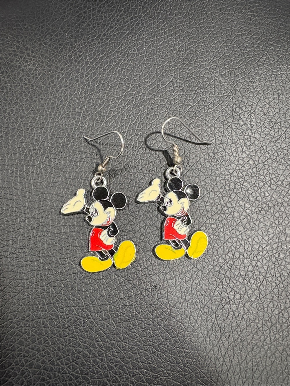 Mickey Mouse Yellow & Red Kids Dangle Earrings